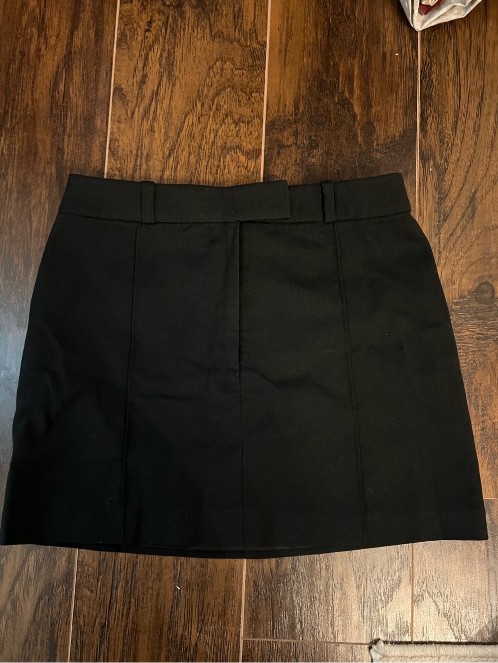 H&M Black Structured Mini Skirt